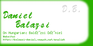 daniel balazsi business card